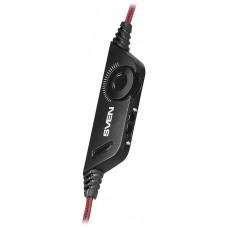 Наушники с микрофоном Sven AP-U880MV черный/красный 2.2м мониторные оголовье