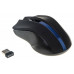 Мышь Оклик 615MW черный/синий оптическая (1000dpi) беспроводная USB для ноутбука (3but)