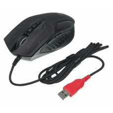 Мышь A4Tech Bloody Q51 черный/рисунок оптическая (3200dpi) USB3.0 (8but)