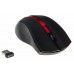 Мышь Оклик 615MW черный/красный оптическая (1000dpi) беспроводная USB для ноутбука (3but)