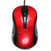 Мышь Оклик 385M черный/красный оптическая (1000dpi) USB для ноутбука (3but)