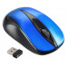 Мышь Оклик 675MW черный/синий оптическая (800dpi) беспроводная USB для ноутбука (3but)