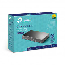 Коммутатор TP-Link TL-SF1008P (L2) 8x100Мбит/с 4PoE 57W неуправляемый