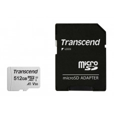 Флеш карта microSDXC 512Gb Class10 Transcend TS512GUSD300S-A 300S + adapter