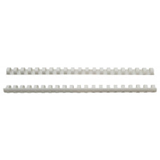 Пружины для переплета пластиковые Silwerhof d=14мм 81-100лист A4 белый (100шт) (1373588)