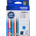 Картридж струйный Brother LC525XLC голубой (1300стр.) для Brother DCP-J100/J105/J200