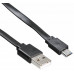 Кабель Buro BHP MICROUSB 1M FLAT USB (m)-micro USB (m) 1м черный плоский
