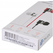Гарнитура вкладыши Oklick HS-S-210 1.2м красный проводные в ушной раковине (D1)