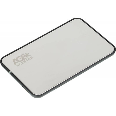 Внешний корпус для HDD/SSD AgeStar 3UB2A8S-6G SATA III пластик/алюминий серебристый 2.5"
