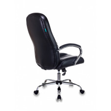 Кресло руководителя Бюрократ T-898SL черный Leather Venge Black эко.кожа крестовина металл хром