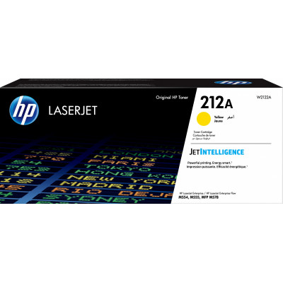 Картридж лазерный HP 212A W2122A желтый (4500стр.) для HP CLJ Enterprise M554/M555