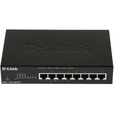 Коммутатор D-Link DGS-1100-08PLV2/A1A (L2) 8x1Гбит/с 4PoE+ 80W управляемый