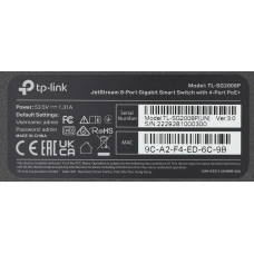 Коммутатор TP-Link JetStream SG2008P (L2) 8x1Гбит/с 4PoE+ 62W управляемый