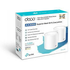Бесшовный Mesh роутер TP-Link Deco X60(2-Pack) AX3000 10/100/1000BASE-TX белый