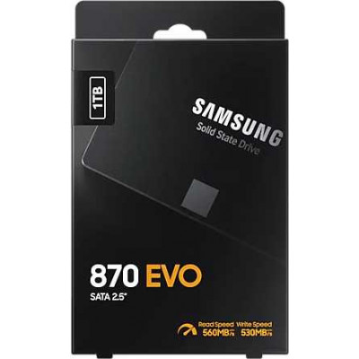 Твердотельный накопитель SSD Samsung SATA III 1Tb MZ-77E1T0BW 870 EVO 2.5"