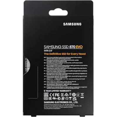 Твердотельный накопитель SSD Samsung SATA III 500Gb MZ-77E500BW 870 EVO 2.5
