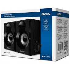 Колонки Sven SPS-517 2.0 черный 6Вт