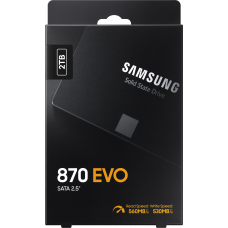 Твердотельный накопитель SSD Samsung SATA III 2Tb MZ-77E2T0BW 870 EVO 2.5"