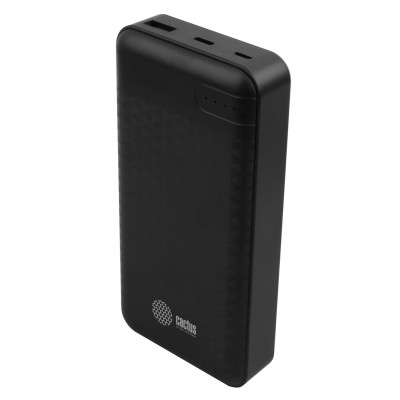 Мобильный аккумулятор Cactus CS-PBFSET-20000 20000mAh 2.1A 2xUSB черный