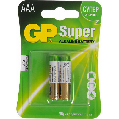 Батарея GP Super Alkaline 24A LR03 AAA (2шт)