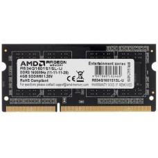 Память DDR3 4Gb 1600MHz AMD R534G1601S1SL-U RTL PC3-12800 CL11 SO-DIMM 204-pin 1.35В