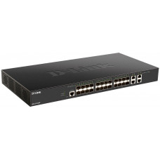 Коммутатор D-Link DXS-1210-28S DXS-1210-28S/A1A (L2+) 4x10Гбит/с 24SFP+ настраиваемый