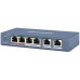 Коммутатор Hikvision DS-3E0106P-E/M 6x100Мбит/с 4PoE+ 35W неуправляемый