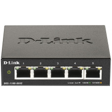 Коммутатор D-Link DGS-1100-05V2/A1A (L2) 5x1Гбит/с настраиваемый