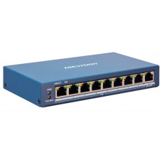 Коммутатор Hikvision DS-3E1309P-EI 8x100Mb 1G 8PoE+ 110W управляемый