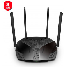 Роутер беспроводной Mercusys MR70X AX1800 10/100/1000BASE-TX черный
