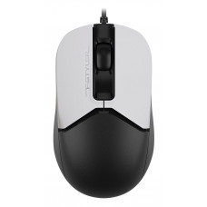 Мышь A4Tech Fstyler FM12S Panda белый/черный оптическая (1200dpi) silent USB (3but)