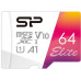 Флеш карта microSDXC 64Gb Class10 Silicon Power SP064GBSTXBV1V20SP Elite + adapter