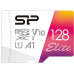 Флеш карта microSDXC 128Gb Class10 Silicon Power SP128GBSTXBV1V20SP Elite + adapter