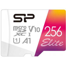 Флеш карта microSDXC 256Gb Class10 Silicon Power SP256GBSTXBV1V20SP Elite + adapter
