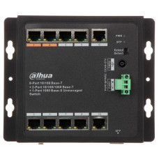 Коммутатор Dahua DH-PFS3111-8ET-96-F 10x1Гбит/с 6PoE+ 2PoE++ 96W неуправляемый