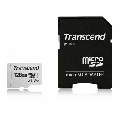 Флеш карта microSDXC 128Gb Transcend TS128GUSD300S-A + adapter