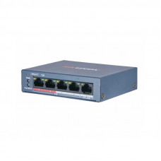 Коммутатор Hikvision DS-3E0105P-E/M(B) 4x100Mb 4PoE+ 35W неуправляемый