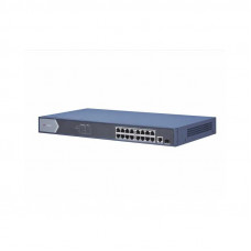Коммутатор Hikvision DS-3E0518P-E 17G 1SFP 16PoE+ 230W неуправляемый