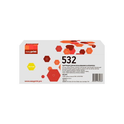 Картридж EasyPrint LH-532A U для HP CLJ CP2025/M451/M476/LBP7200Cdn 718Y (2900 стр.) желтый, с чипом