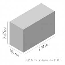 Источник бесперебойного питания Ippon Back Power Pro II 500 300Вт 500ВА черный