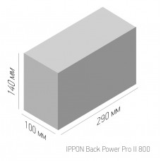 Источник бесперебойного питания Ippon Back Power Pro II 800 480Вт 800ВА черный