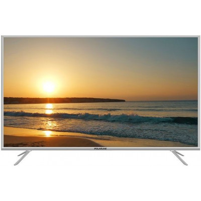 Телевизор LED PolarLine 65" 65PU51TC-SM серебристый Ultra HD 50Hz DVB-T DVB-T2 DVB-C USB WiFi Smart TV (RUS)