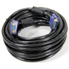 Кабель VGA ExeGATE, 15M/15M, 15м, черный, феррит.кольца EX-CC-PVGA-15M15M-15.0