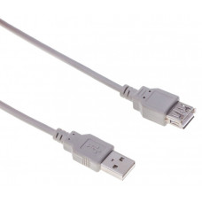 Кабель Buro BHP RET USB_AF18 USB A(m) USB A(f) 1.8м серый блистер