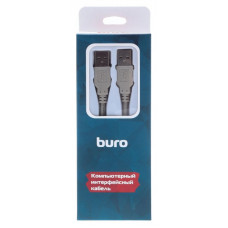 Кабель Buro BHP RET USB_AM18 USB A(m) USB A(m) 1.8м серый блистер