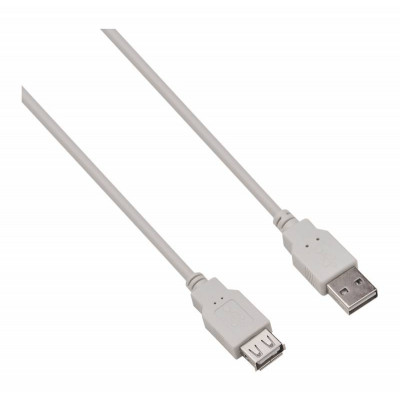Кабель-удлинитель Buro Reversible USB A(m) USB A(f) 1.8м серый