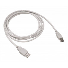 Кабель-удлинитель Buro Reversible USB A(m) USB A(f) 1.8м серый