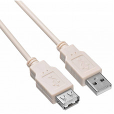 Кабель-удлинитель USB2.0-AM-AF-1.8M-MG USB A(m) USB A(f) 1.8м феррит.кольца серый