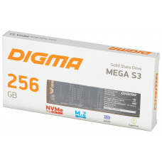 Накопитель SSD Digma PCI-E x4 256Gb DGSM3256GS33T MEGA S3 M.2 2280