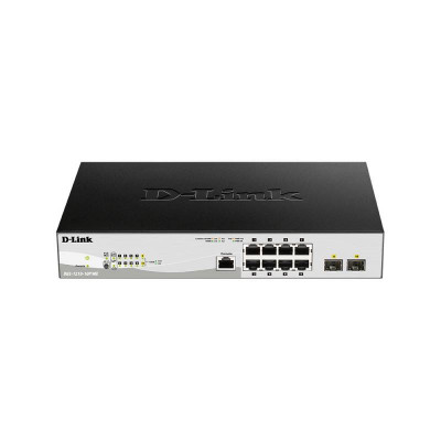 Коммутатор D-Link DGS-1210-10P/ME/B1A 8G 2SFP 8PoE управляемый